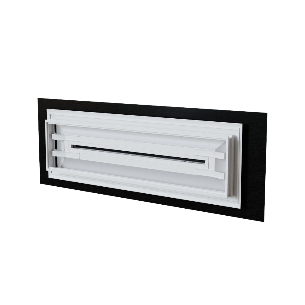 Baillindustrie - Grille soufflage Confort Black - Photo produit DIF800X200 BLACK vue arrière